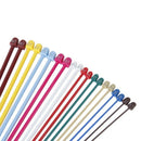Set of 20Pcs 2.0-6.5mm Plastic Knitting Needles Single Pointed Needles 10 M