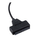 USB 2.0 to SATA Serial ATA 15+7 22P Adapter Cable For 2.5" HDD Laptop Hard