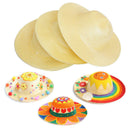 5pcs Painting Hat Straw Hats DIY Cap Beach Sun Hat Art Kindergarden Ki EFO