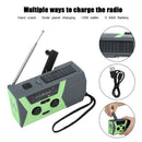 Portable Weather Radio Outdoor Solar Charging Hand Crank Emergency Radio Wi