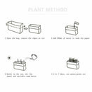 Pet Cat Grass Soilless Culture Growing Kit Cats Stomach Control Planter Hai B4Y5