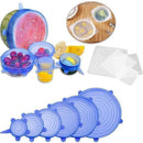 Silicone Stretch Lids And Bowl Covers,The Perfect Combination,Reusable, Dur M6U5