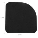 4pcs Square Refrigerator Mute Shock Mat Washing Machine Anti Vibration Pad Black