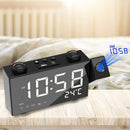 Projection Alarm Clock,6.5 Inch Projection Clock,Fm Radio with Temperature