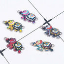 10x Enamel Colorful Elephant Connectors DIY Jewelry Making Bracelet Accessory