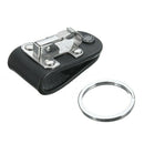 Leather Detachable Belt Buckle Clip Chain Keychain Key Ring Holder Stainless US.