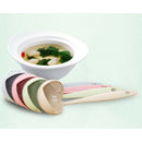 2 In 1 Wheat Straw Soup Spoon With Filter Long Handle Colander Skimmer Green