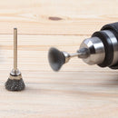10 Pcs Stainless Steel Wire Polishing Brush Drum Set For Rotary_Tool