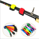 10pcs Fishing Rod Straps Belts Cable Pole Tie 20cm Rod Pole Suspenders Belts