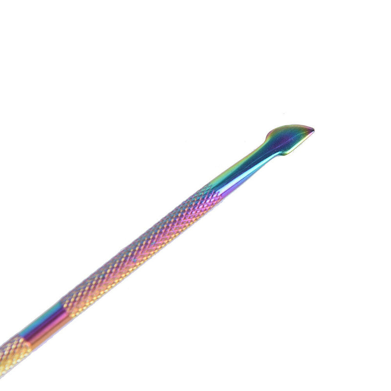 1PC Manicure Stainless Double-Head Cuticle Pusher Dead Skin Remover Nail Art Bj