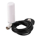 Car Dual Band Antenna UHF VHF 400-470/136-174MHZ PL-259 Antenna Cable White