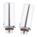 2Pcs 9 Pin Vacuum Tube Socket with 40mm Shield for ECC83 ECC82 6922 6n1