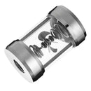 Computer Water Cooling Flow Meter Metal Covers Filter for Soft Hard Tube A