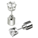 Fashion Unisex Led Earrings Ear Studs Xmas & Valentines's Gift - white