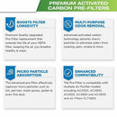 Advanced Filters Premium Carbon Activated Replacement Pre Filter 6 Pack Com