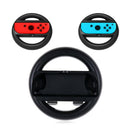 Black 2pc joy-con grip steering wheel handle controller for nintendo switch P0MO