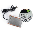 1PC portable usb heating sheet warm hand mouse pad carbon fiber heating filmB3C