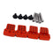 4x Front/Rear Shock Absorber Basket for 1:16 WPL C24 RC Car Upgrade Parts red