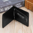 Men Leather Money Clip Wallet with Coin Pocket Zipper Purse with Card Slot