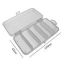 5 Compartments Fishing Tackle Box Fish Lure Hook Bait Storage Case Organizer