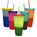 5 Cups Color Changing Cold Reusable Temperature Color Changing Cup G4D3