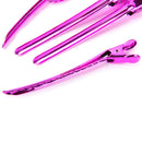 Lot 12PCs Hairdressing Sectioning Alligator Metal Hair Clips Barrette Grips