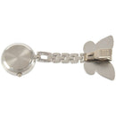 New Fashion Butterfly Nurse Table Pocket Watch with Clip Brooch Chain Quart B4H7