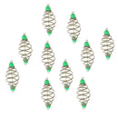 10pcs Metal Fishing Feeders Bait Thrower 5.5x2.2 cm/2.2x0.9 inch