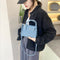 Fashion Women Crossbody Handbag Female PU Totes Daily Shoulder Bags (Blue)