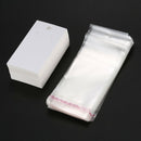 100 Sets Ear Hooks Earring Display Cards 9cmx5cm with Self Adhesive Bags 15