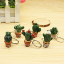 Cute Mini Simulation Cactus Key Chain Keyrings Hangbag Charm Plant Pendant