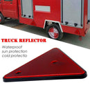 Triangular Red Reflector Screw Fit Rear Triangle for Trailers Caravans