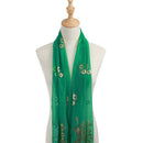 Women Wrap Soft Long Scarf Ladies Shawl Chiffon Scarves Flower Pattern 160x