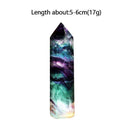 Colorful Natural Fluorite Quartz Crystal Wand Point Xmas 50g Healing Gifts D2O6