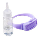1 Set Outdoor Hand Dispenser Bracelet with Empty Squeeze Bottle (Purple) A