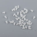 50Pcs Rubber Bait Holder Earring Backs Carp Rig Ring Stops Fishing Tackles