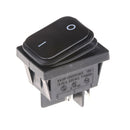 4Pin 2Position Circuits DPST ON-OFF Rocker Switch 16A 250V Black Waterproof M&E