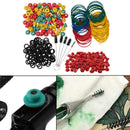 100 O-Rings 100 Elastic Rubber Bands 100 Washers 100 Nipple Tattoo Machine GKA