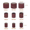 120Pcs Drum Sanders Set Including 108 Pcs Sanding Bands and 12 Pcs Drum Man I1E1