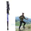 4-Section Adjustable Hiking Stick Anti-Shock Walking Trekking Trail Poles Canes