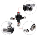 1X(3 Way Airbrush Air Hose Manifold Splitter Airbrush Accessories Multi Use