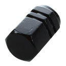 4pcs Hexagon Tyre Tire Valve Stems Caps Cover Black for Vehicle Car