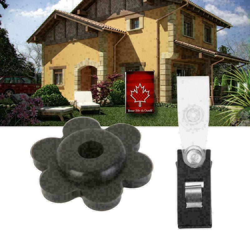 1 Set Garden Flag Pole Stand Rubber Stopper Flower Stopper New Rubber H1Y6 F1O3