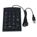 Wired USB numeric keypad mini numberPad digitals keyboard 19key forPro/MacBoo Hn