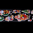 5 pcs Christmas Stickers for Kids Xmas Craft Gift Card-Making Home Decoration JR