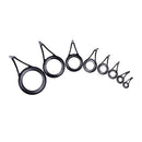 8pcs 8 Size Fishing Rod Guide Tip Top Ring Circle Pole Repair Kit Set Fishing  Z