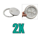 2-pack ABS 6" Deck Inspection Access Hatch Screw Out Marine Detachable .