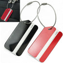 2x Aluminium Metal Trip Luggage Travel Bag Suitcase Name Holder Label I RUA