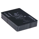 54pcs/set PVC Waterproof Black Pokers Playing Cards Entertainment Supplies A