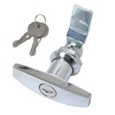 2 Set T-Handle Garage Door Lock 77mm lock handle garage door latch